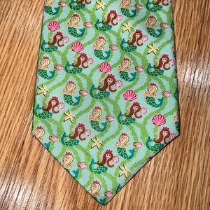 Angela Moore green 100% Italian silk Mermaid Necktie‎